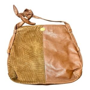 EMANUEL UNGARO Vintage Leather and Suede Shoulder Bag